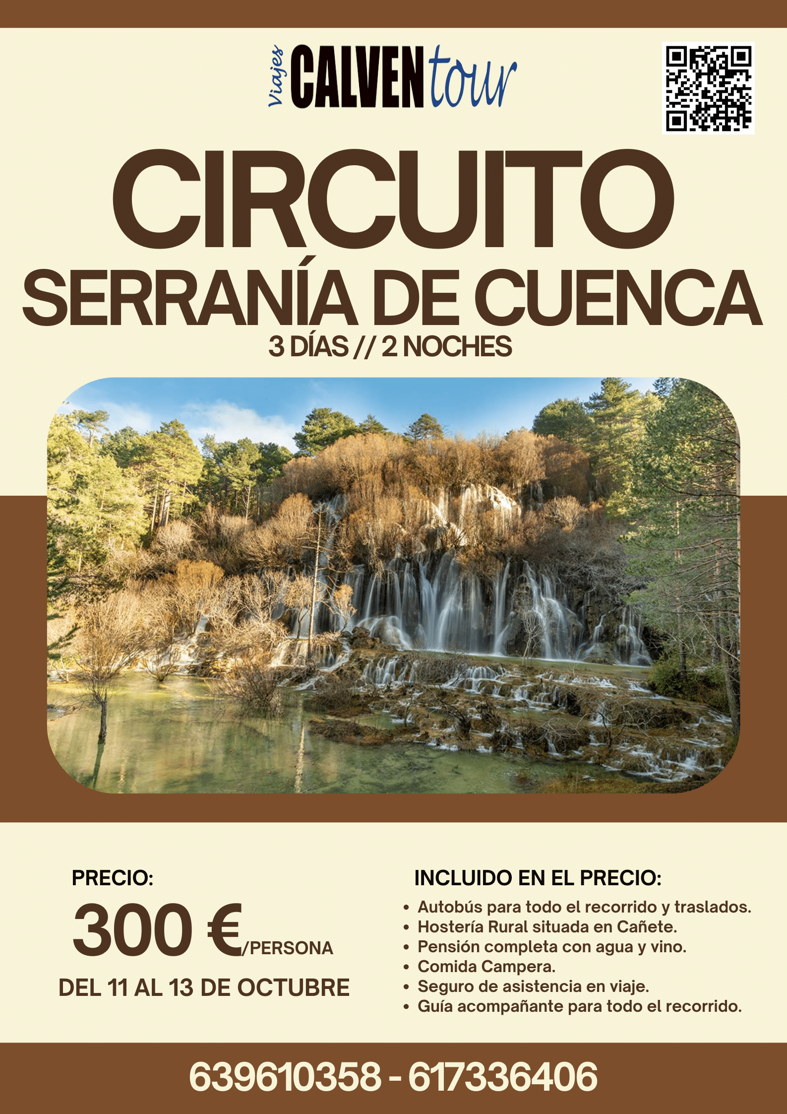 VIAJE A LA SERRANÍA DE CUENCA. DEL 11 AL 13 DE OCTUBRE DE 2024.