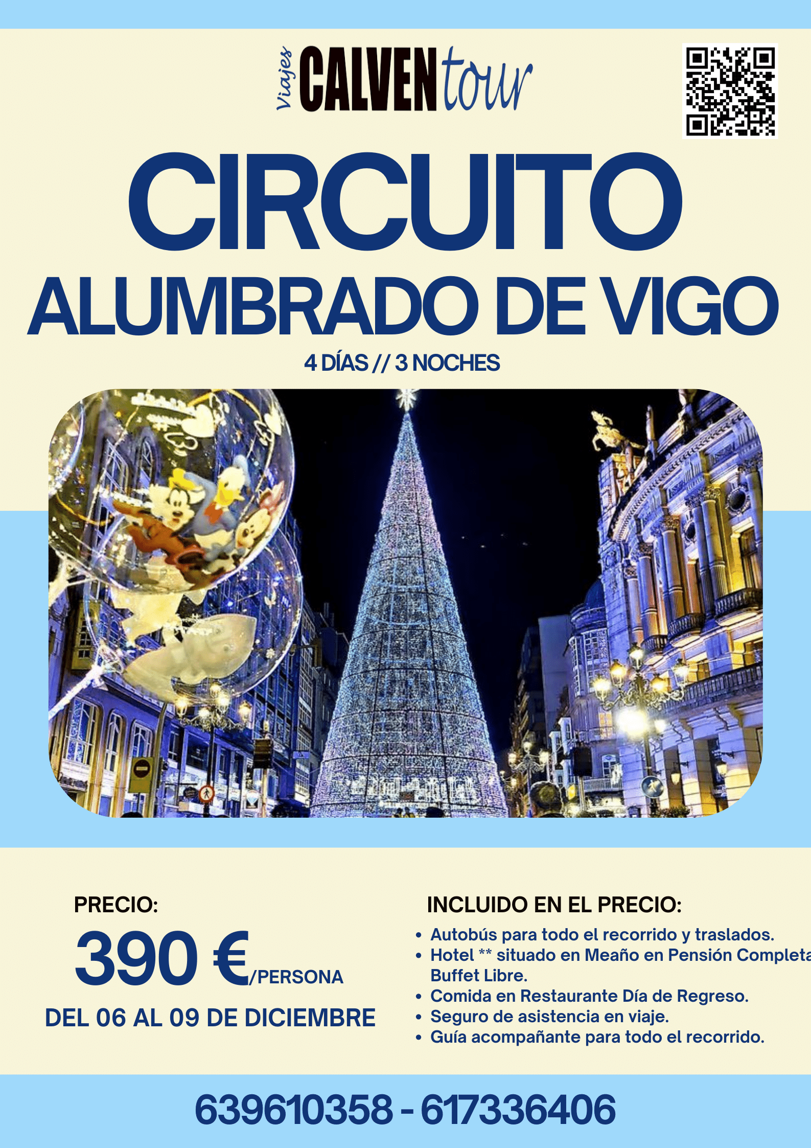 VIAJE AL ALUMBRADO DE VIGO. DEL 06 AL 09 DE DICIEMBRE DE 2024.