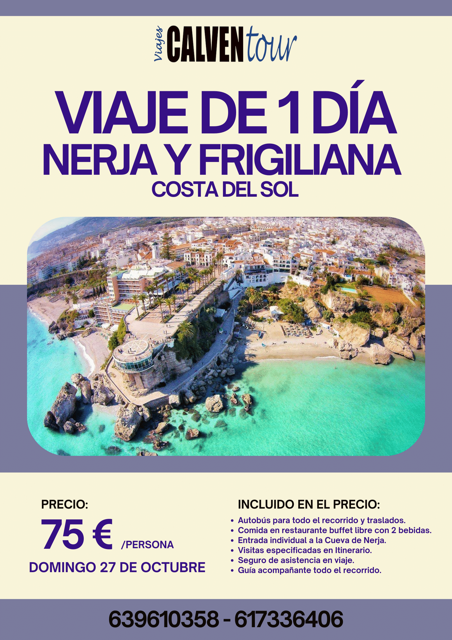 VIAJE A NERJA. DOMINGO 27 DE OCTUBRE DE 2024.