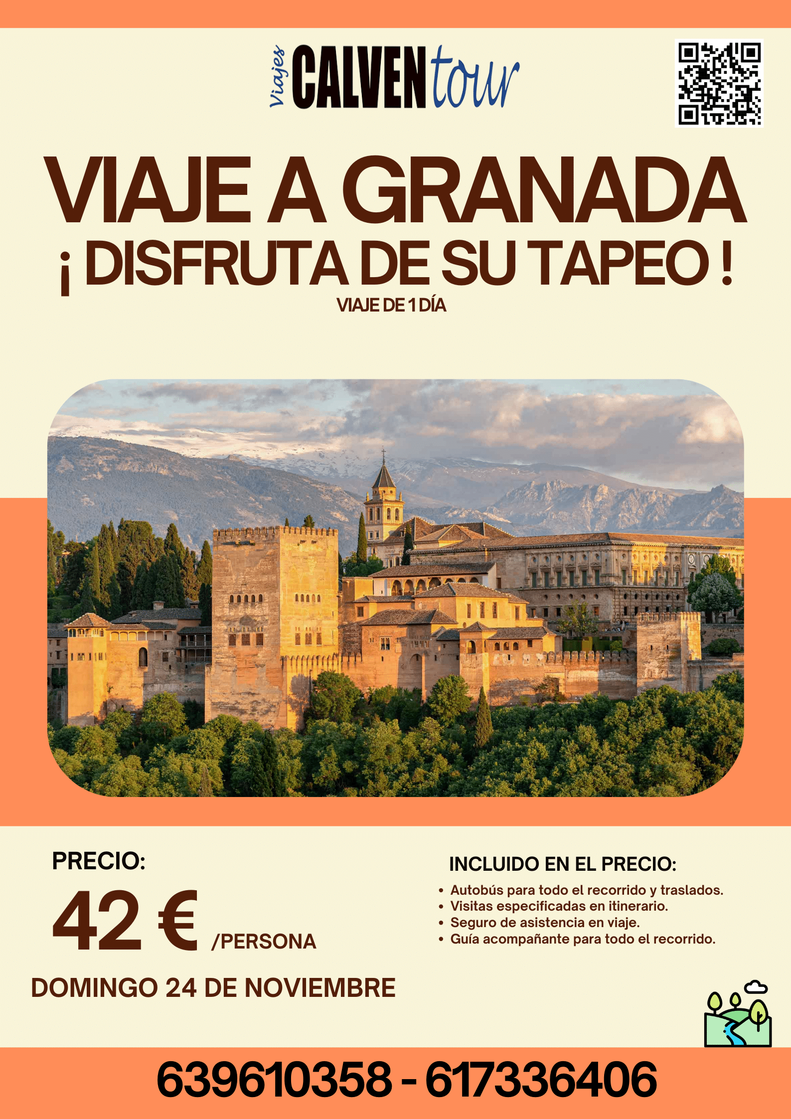 VIAJE A GRANADA. DOMINGO 24 DE NOVIEMBRE DE 2024.