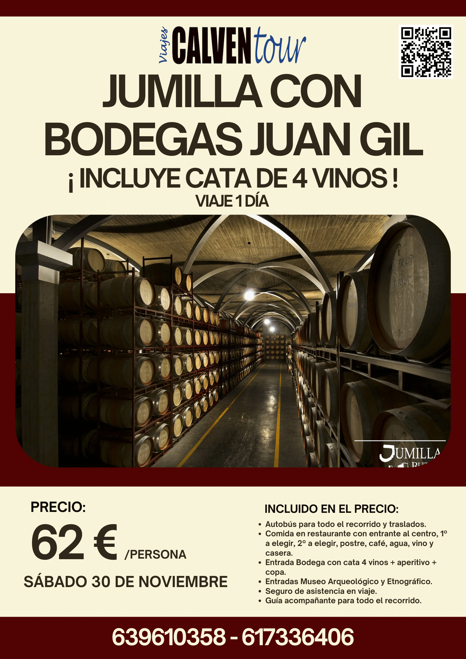 VIAJE A JUMILLA CON BODEGAS JUAN GIL. SÁBADO 30 DE NOVIEMBRE DE 2024.