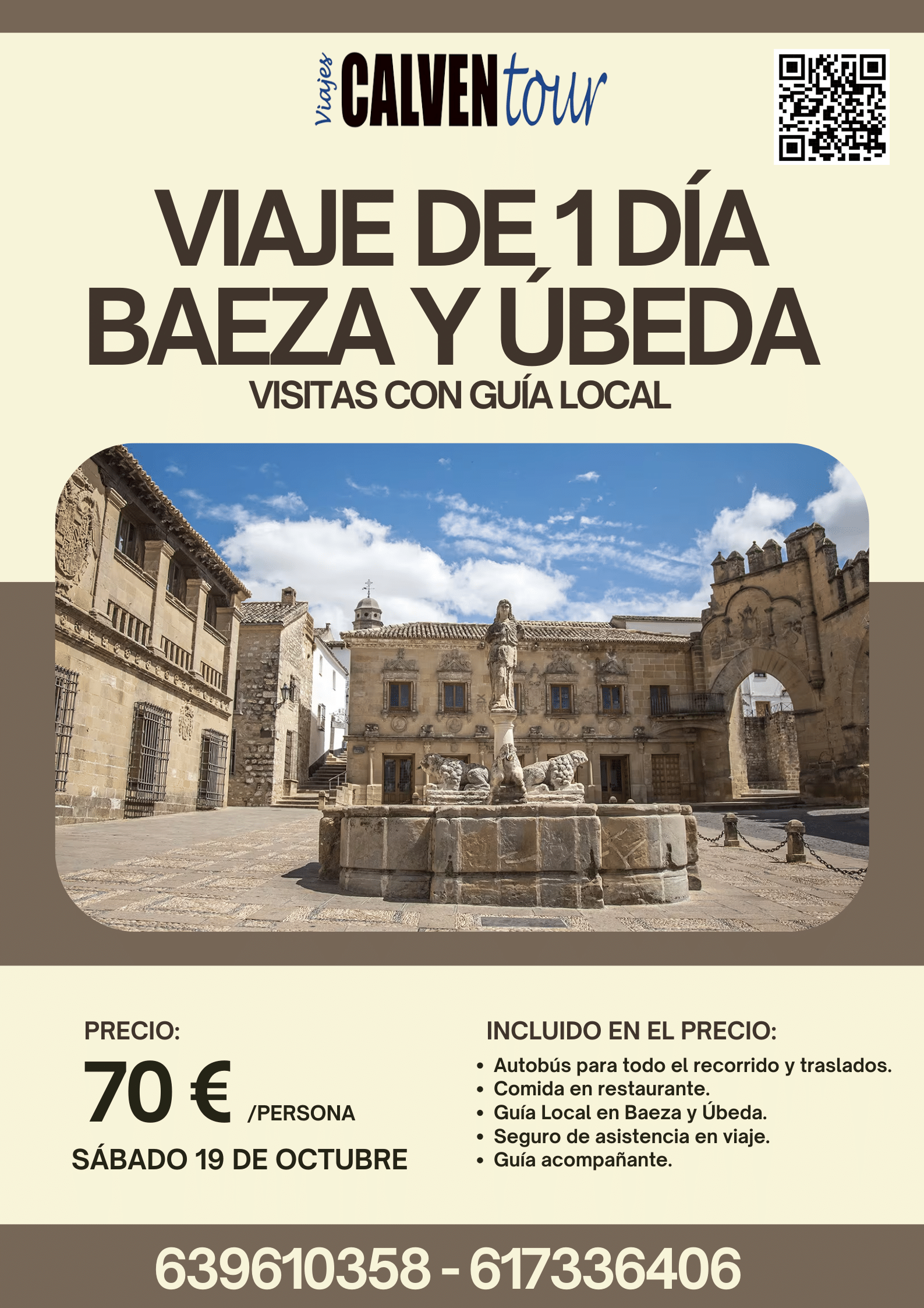 VIAJE A BAEZA Y ÚBEDA. SÁBADO 19 DE OCTUBRE DE 2024.