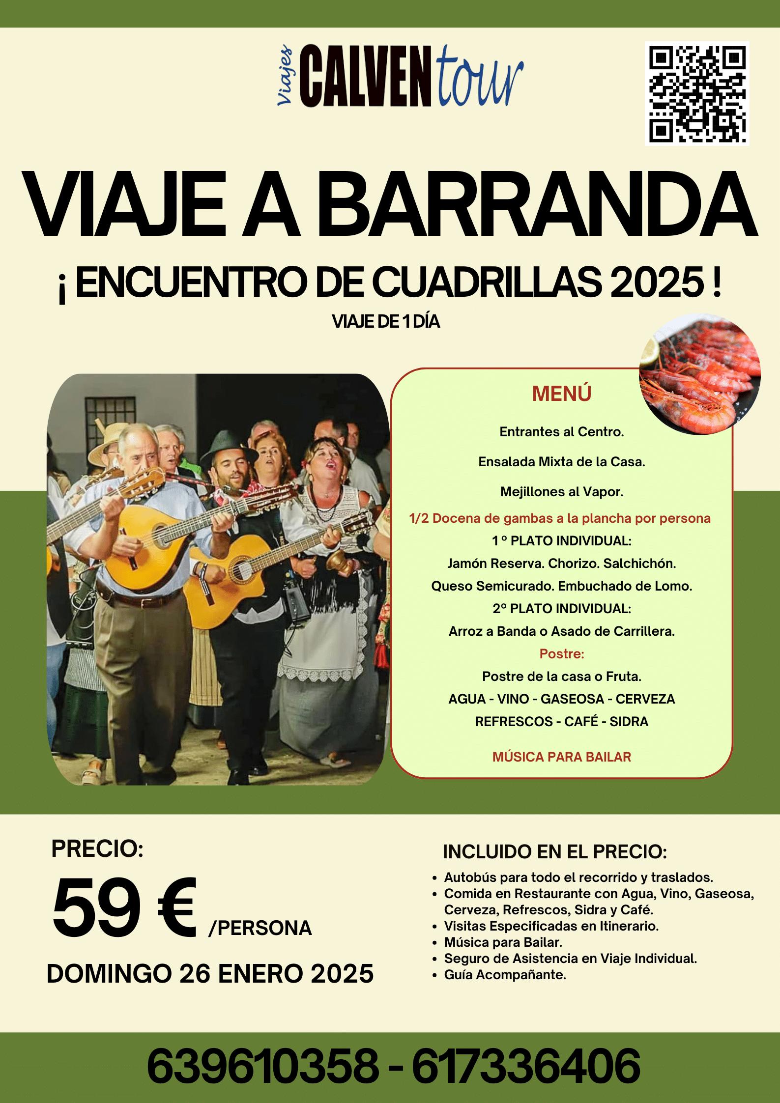 VIAJE A BARRANDA. DOMINGO 26 DE ENERO DE 2025.