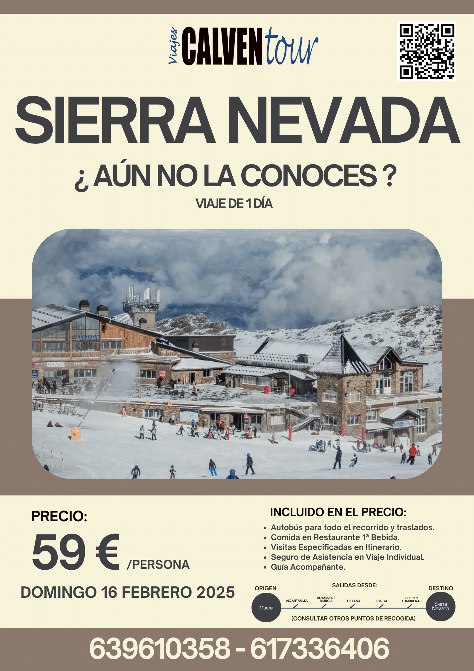 VIAJE A SIERRA NEVADA. DOMINGO 16 DE FEBRERO DE 2025.