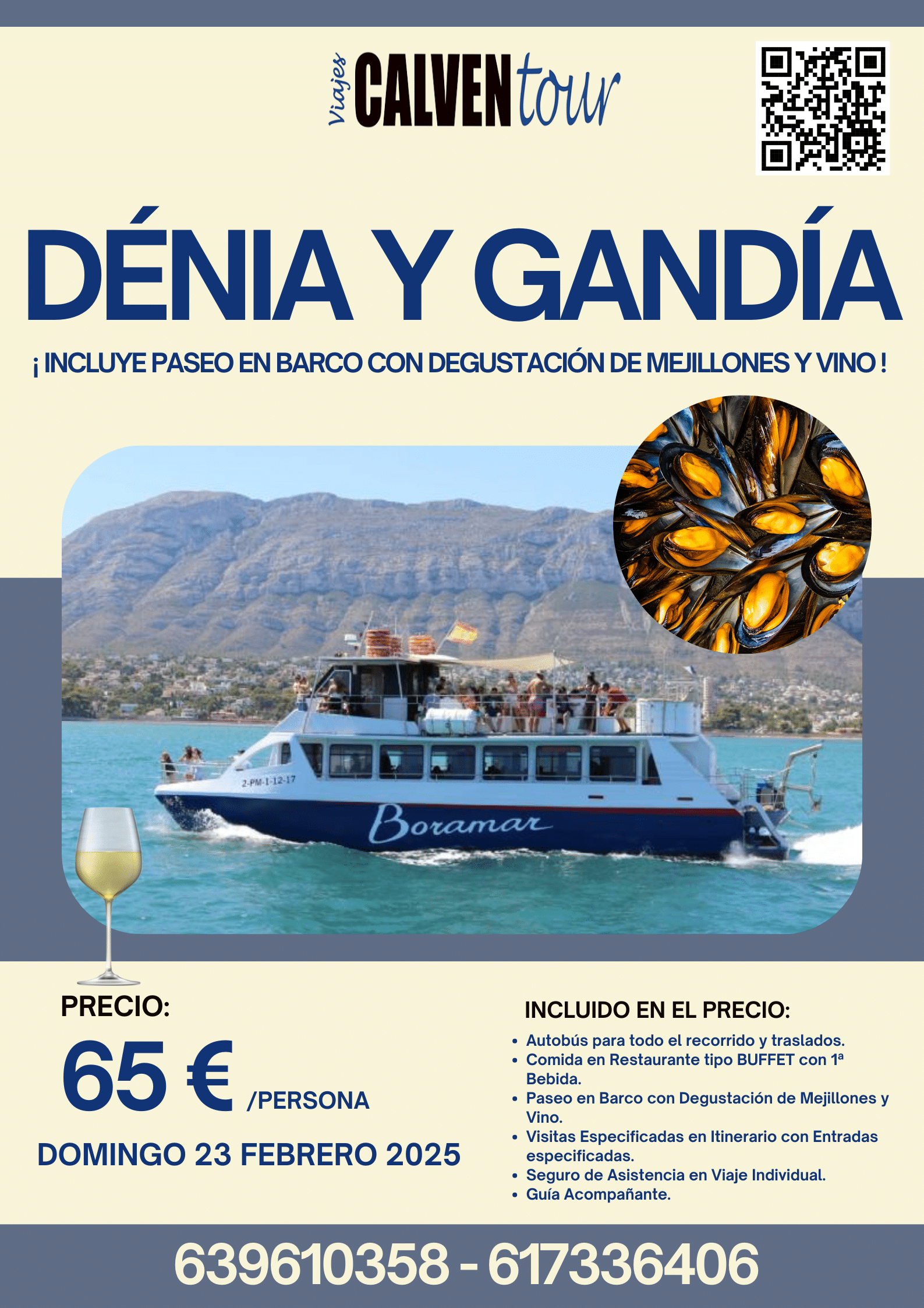 VIAJE A DÉNIA Y GANDÍA. DOMINGO 23 DE FEBRERO DE 2025.