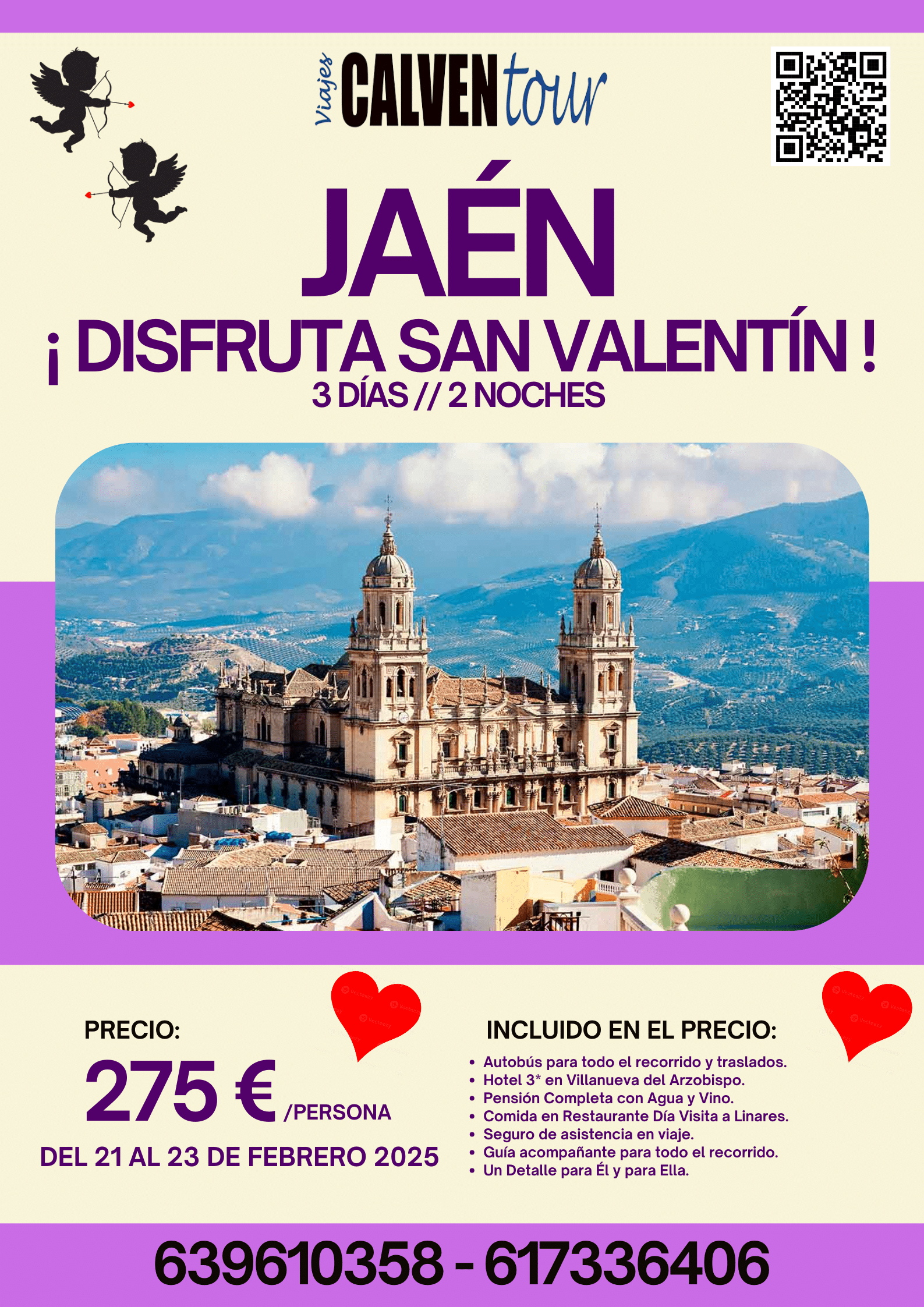 ENAMORADOS EN JAÉN. DEL 21 AL 23 DE FEBRERO DE 2025.