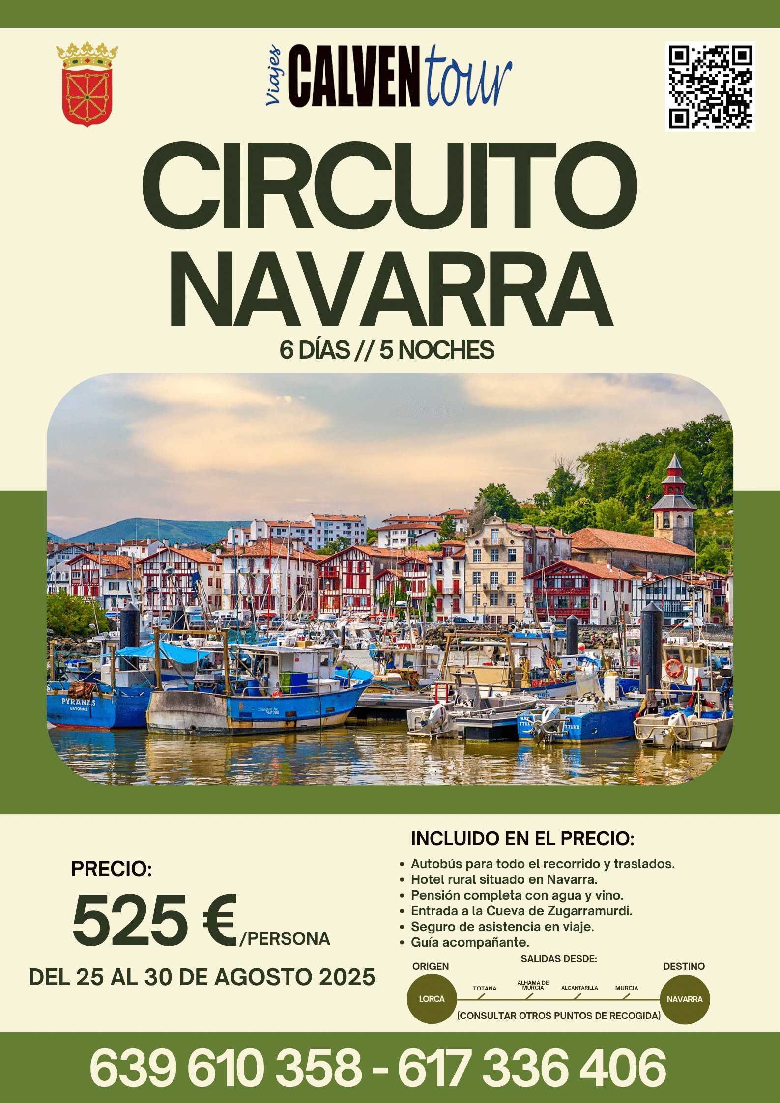 VIAJE A NAVARRA. DEL 25 AL 30 DE AGOSTO DE 2025.