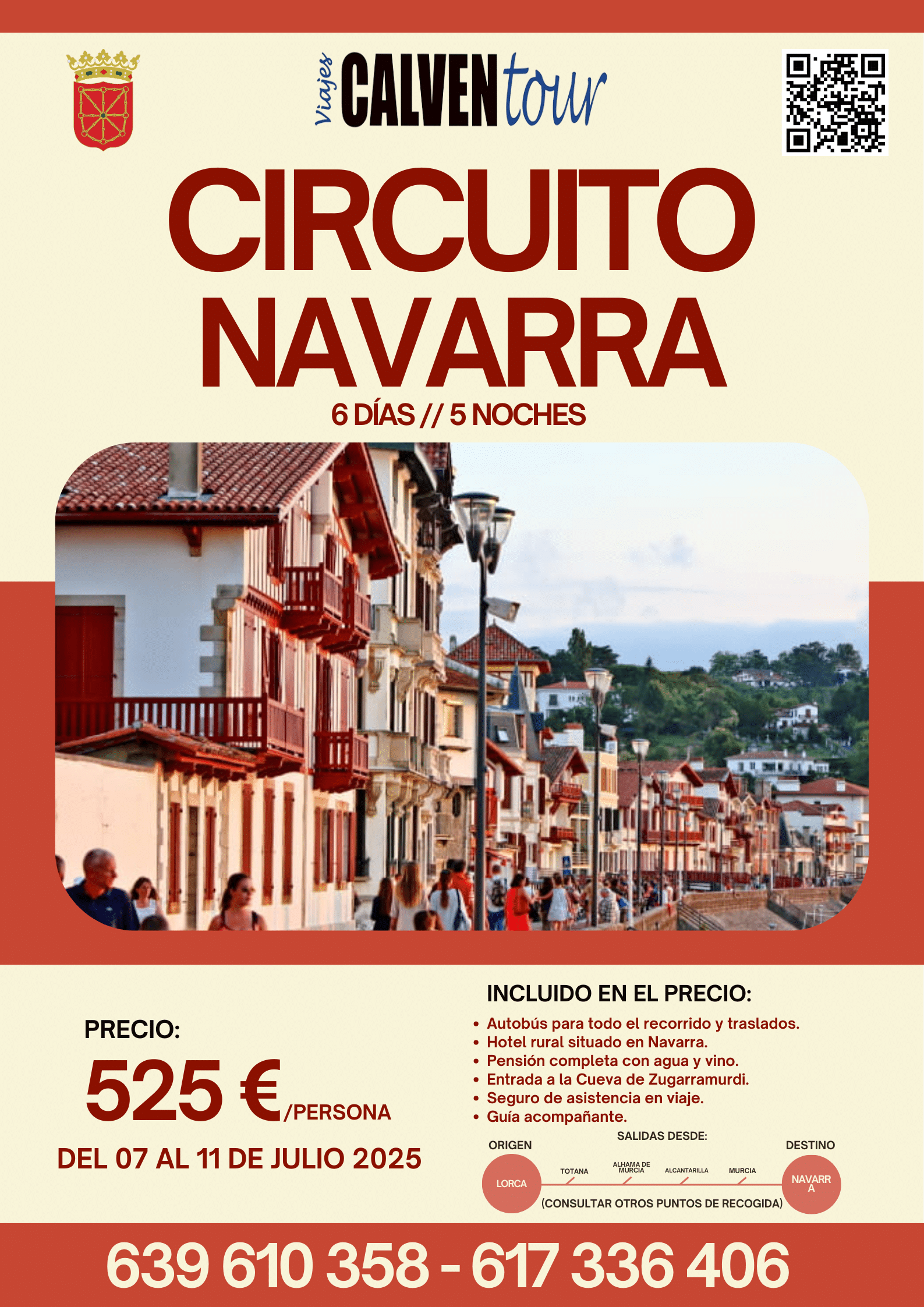 VIAJE A NAVARRA. DEL 07 AL 12 DE JULIO DE 2025.