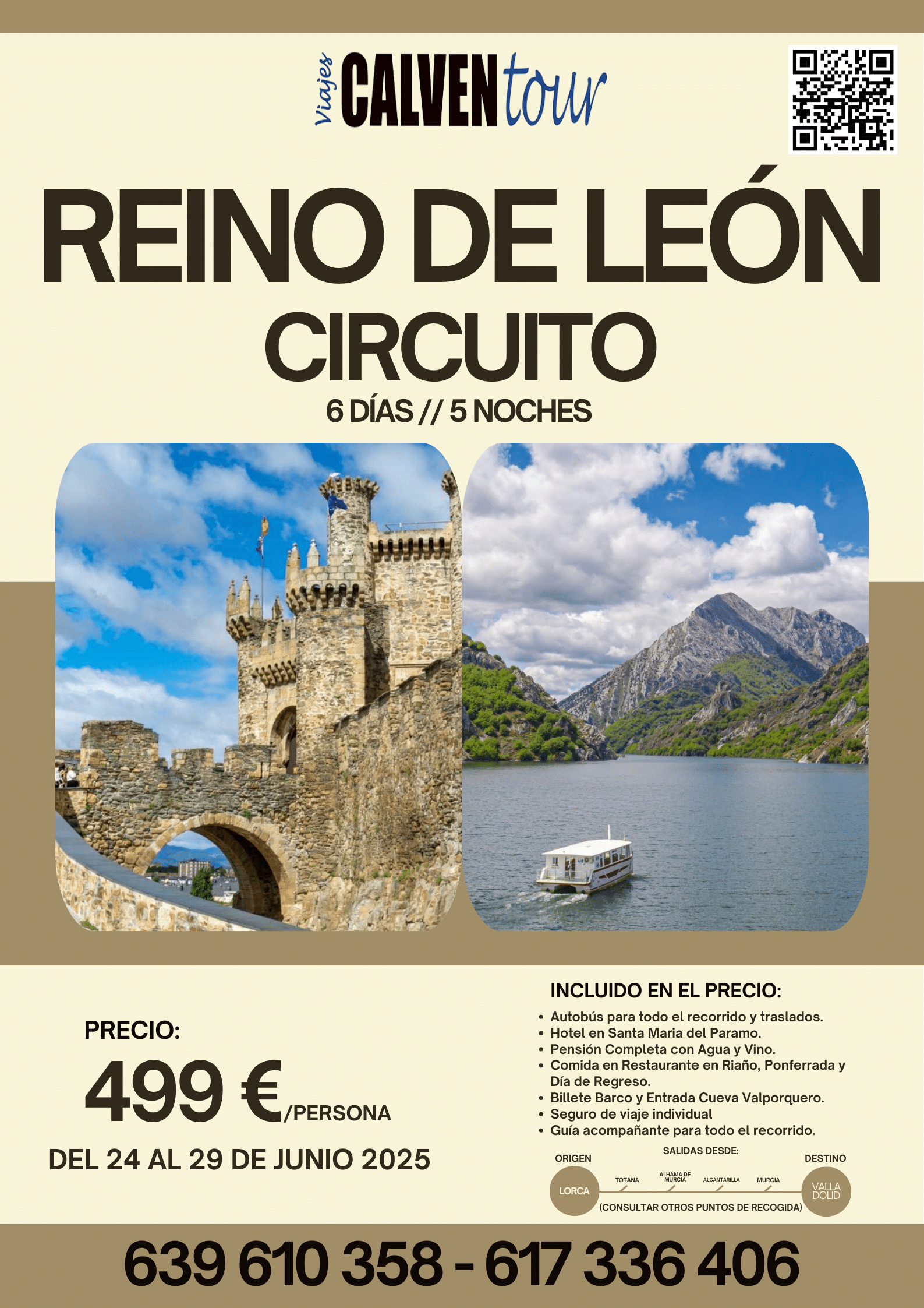 VIAJE AL REINO DE LEÓN. DEL 24 AL 29 DE JUNIO DE 2025.