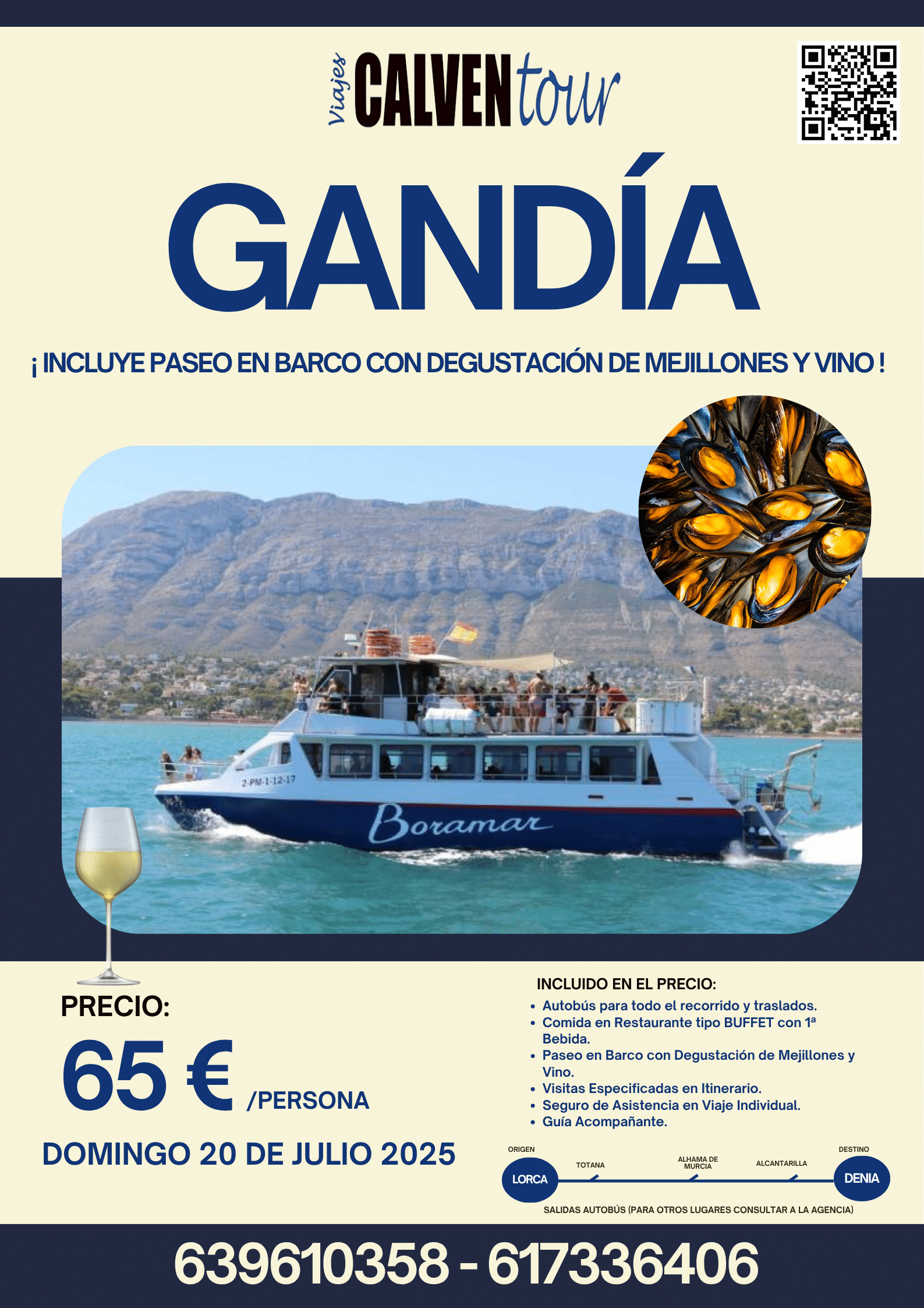 VIAJE A GANDIA. DOMINGO 20 DE JULIO DE 2025.