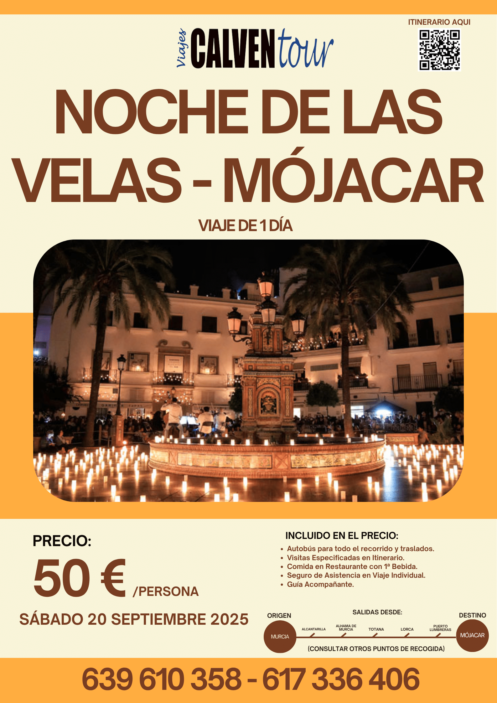 NOCHE DE LAS VELAS EN MÓJACAR. SÁBADO 20 DE SEPTIEMBRE DE 2025.