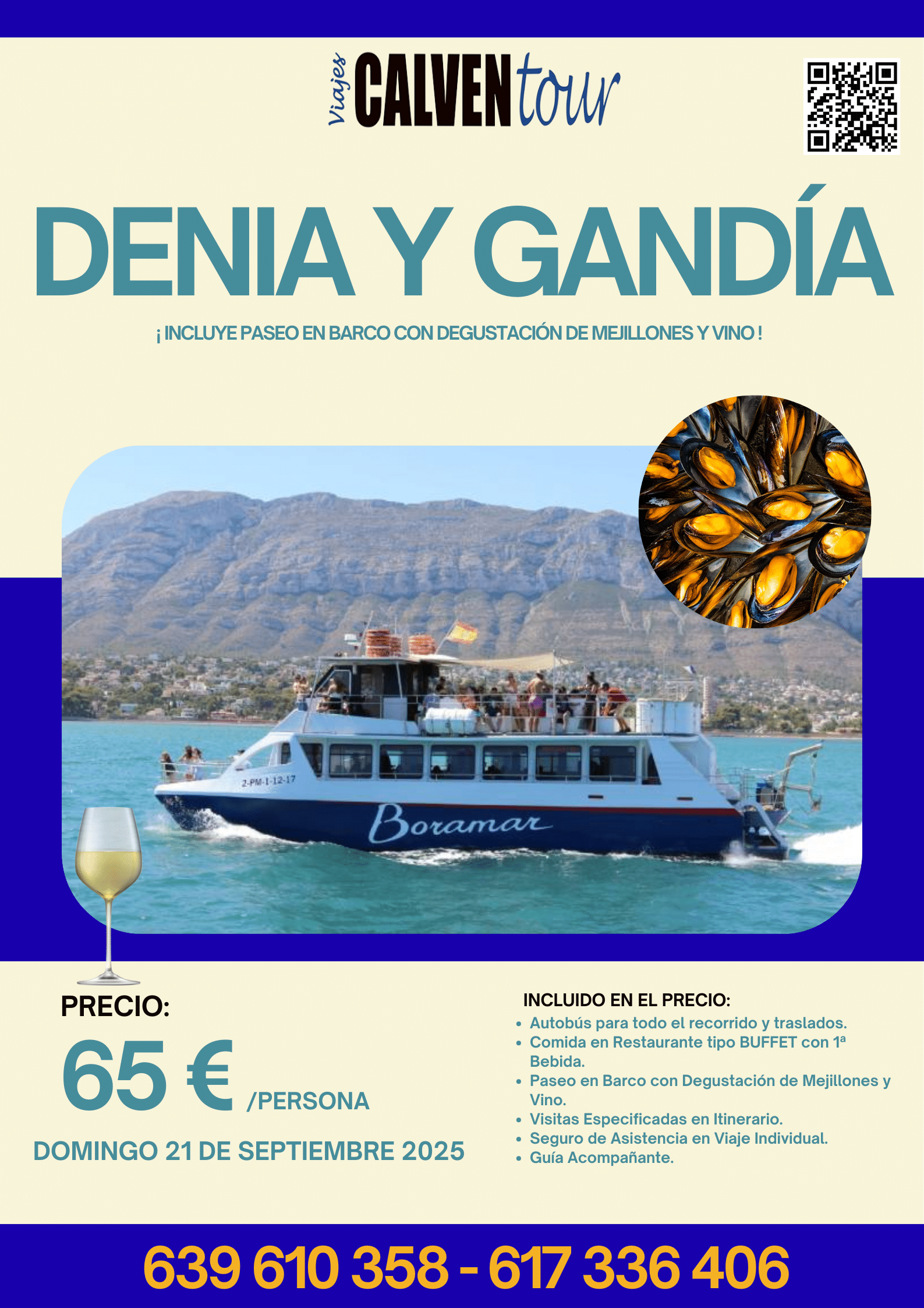 VIAJE A DÉNIA Y GANDÍA. DOMINGO 21 DE SEPTIEMBRE DE 2025.