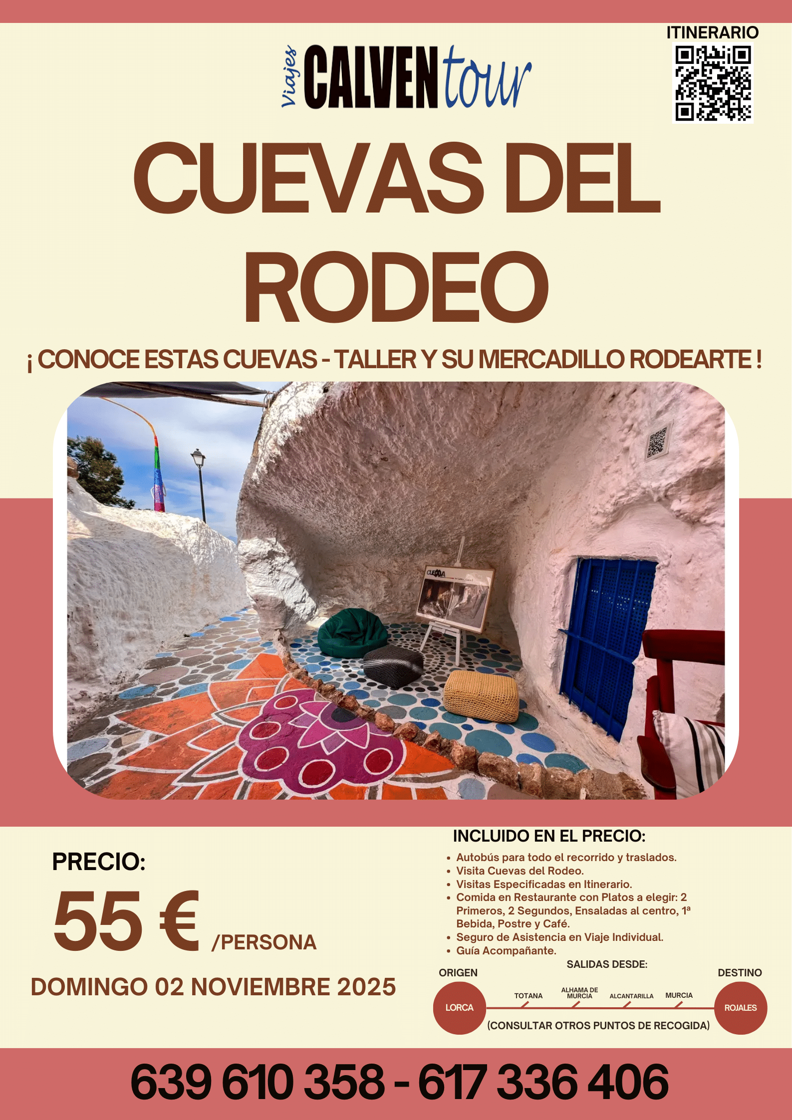 VIAJE A LAS CUEVAS DEL RODEO. DOMINGO 02 DE NOVIEMBRE DE 2025.