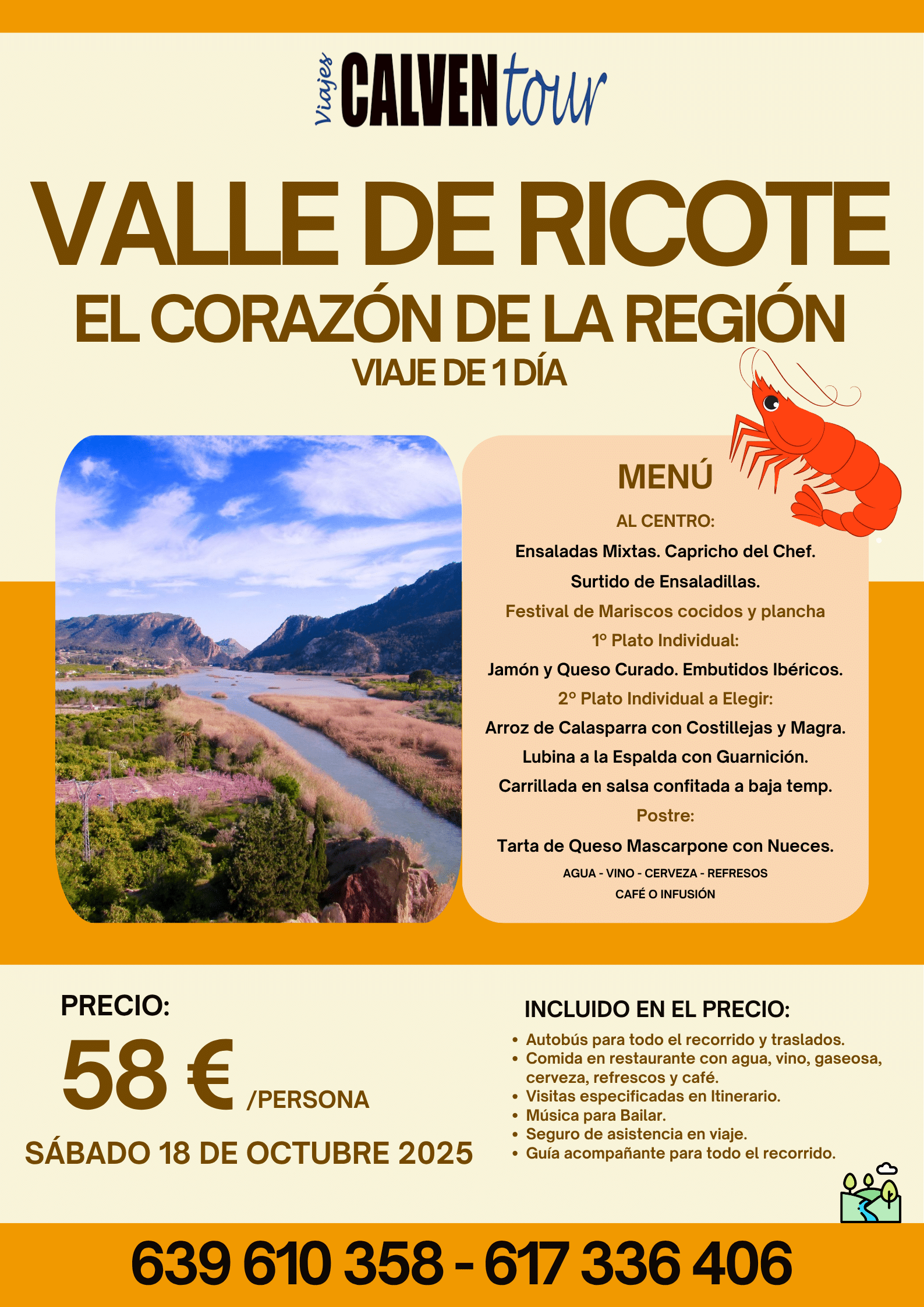 VIAJE AL VALLE DE RICOTE. SÁBADO 12 DE OCTUBRE DE 2025.