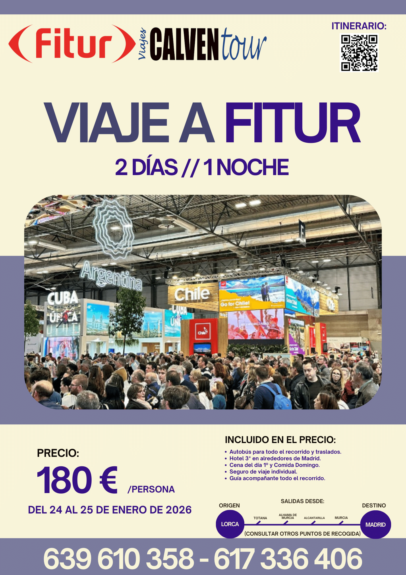 VIAJE A FITUR. DEL 24 AL 25 DE ENERO DE 2026.