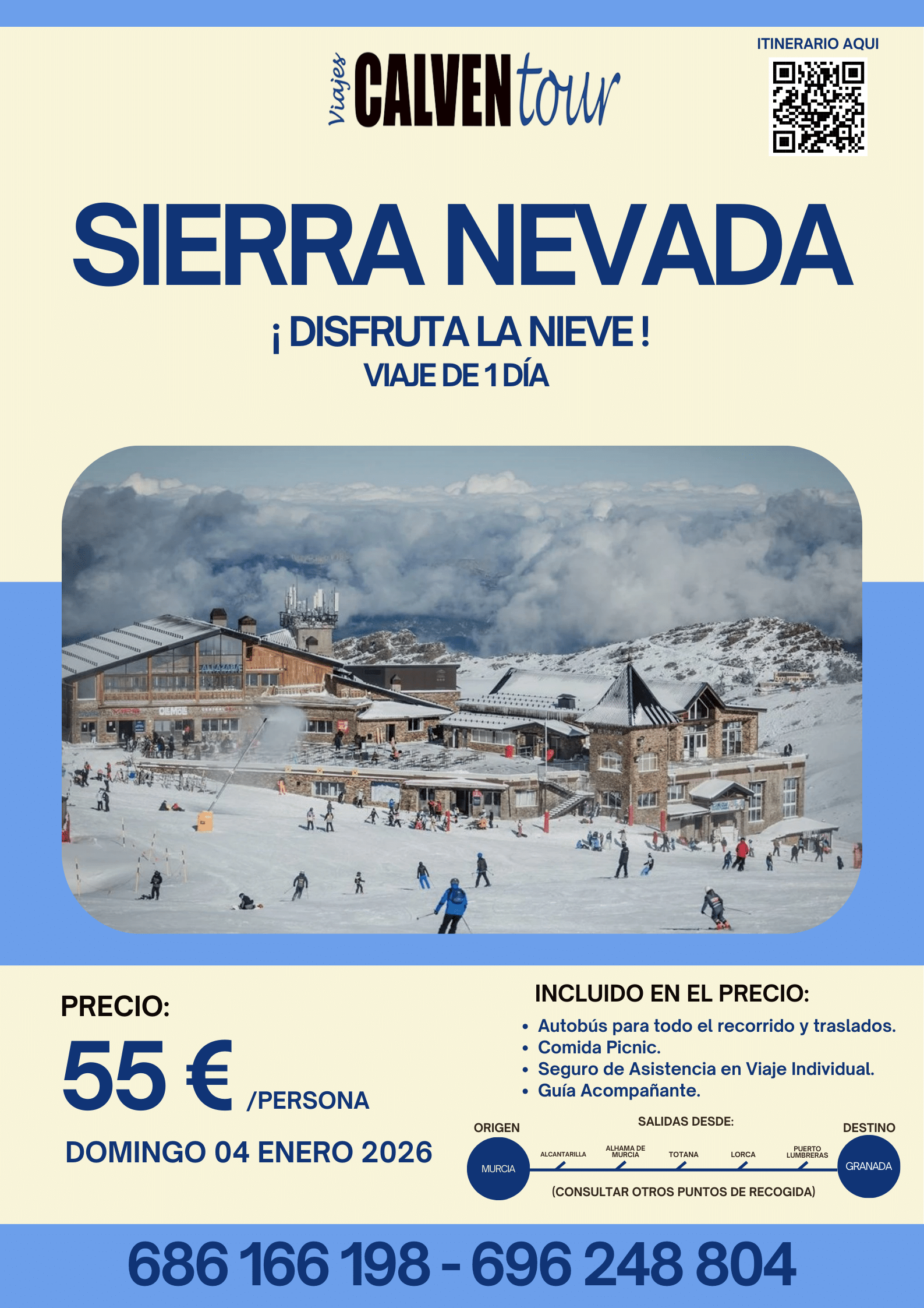 VIAJE A SIERRA NEVADA. DOMINGO 04 DE ENERO DE 2026.