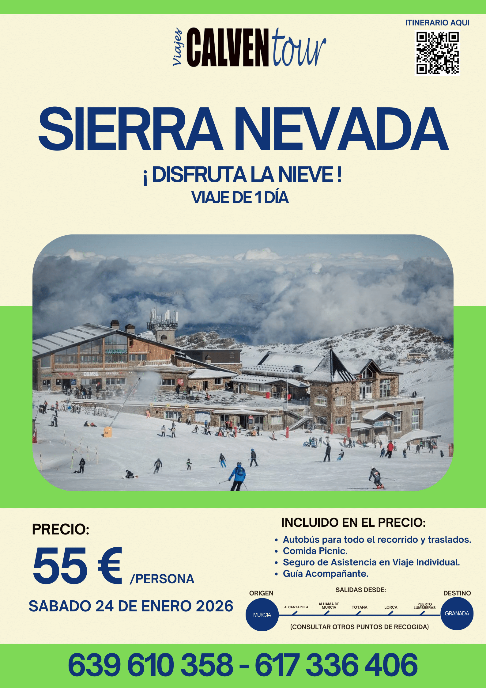 VIAJE A SIERRA NEVADA. SÁBADO 24 DE ENERO DE 2026.