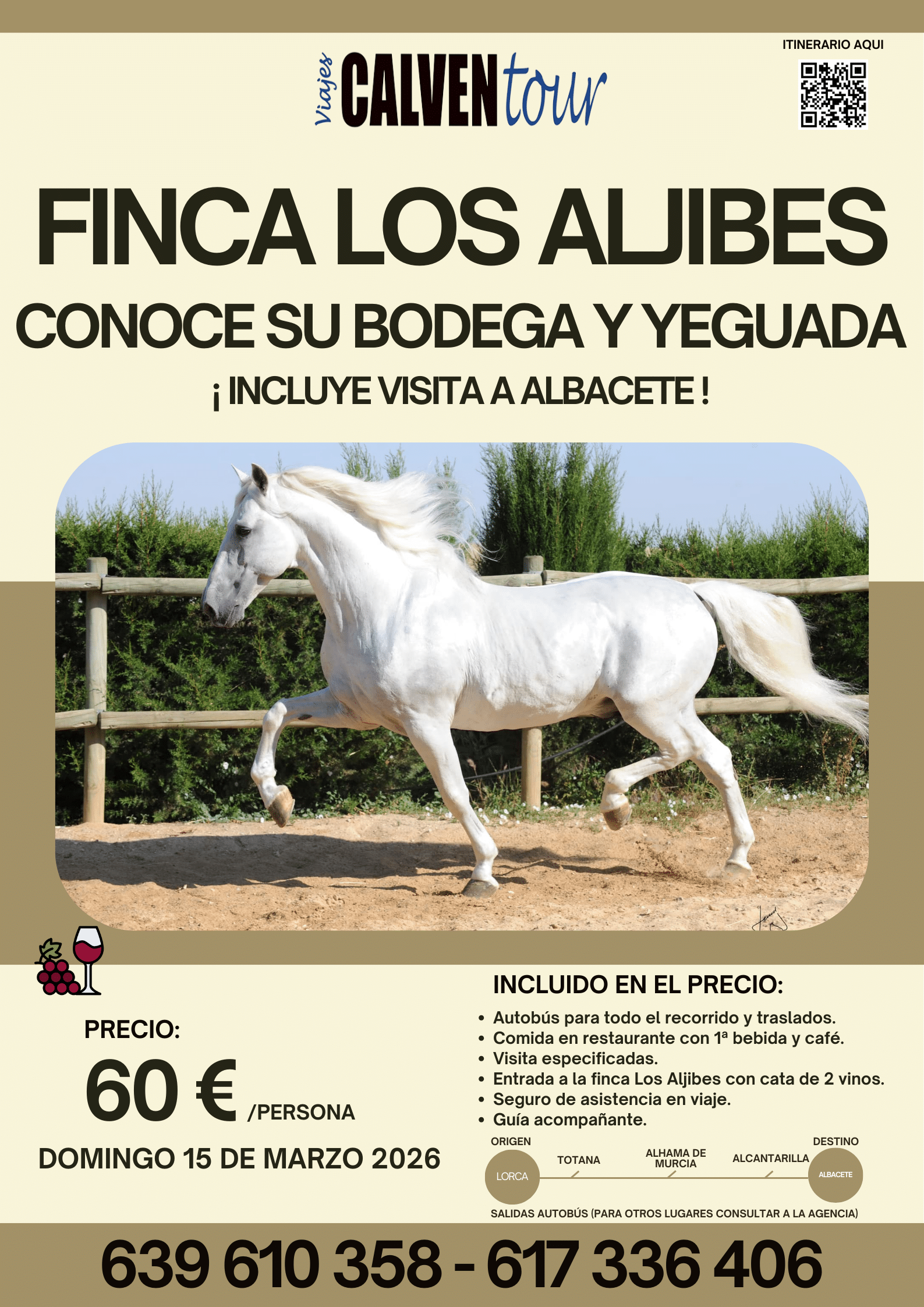 VIAJE A LA FINCA DE LOS ALJIBES. DOMINGO 15 DE MARZO DE 2026.