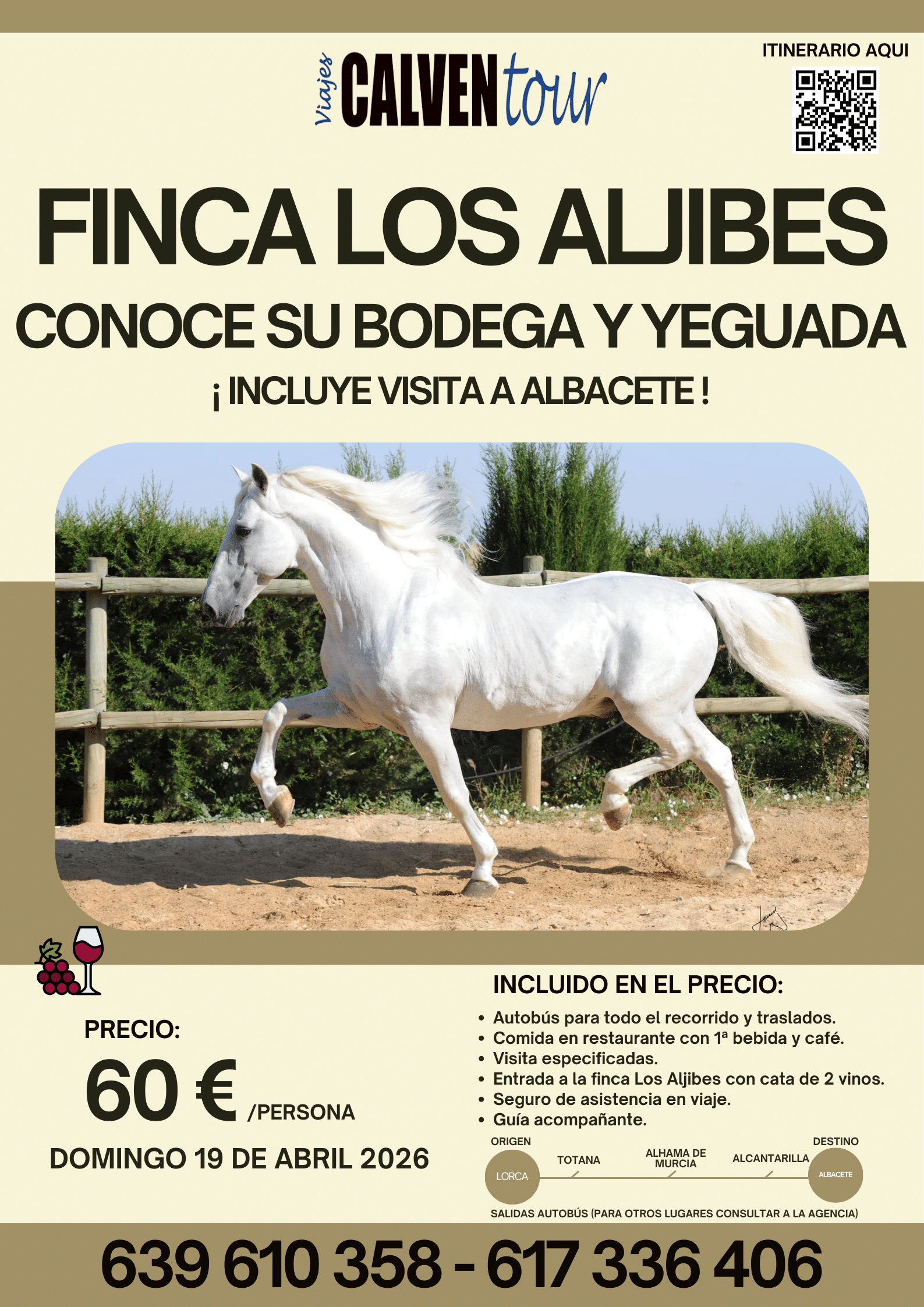 VIAJE A LA FINCA LOS ALJIBES. DOMINGO 19 DE ABRIL DE 2026.