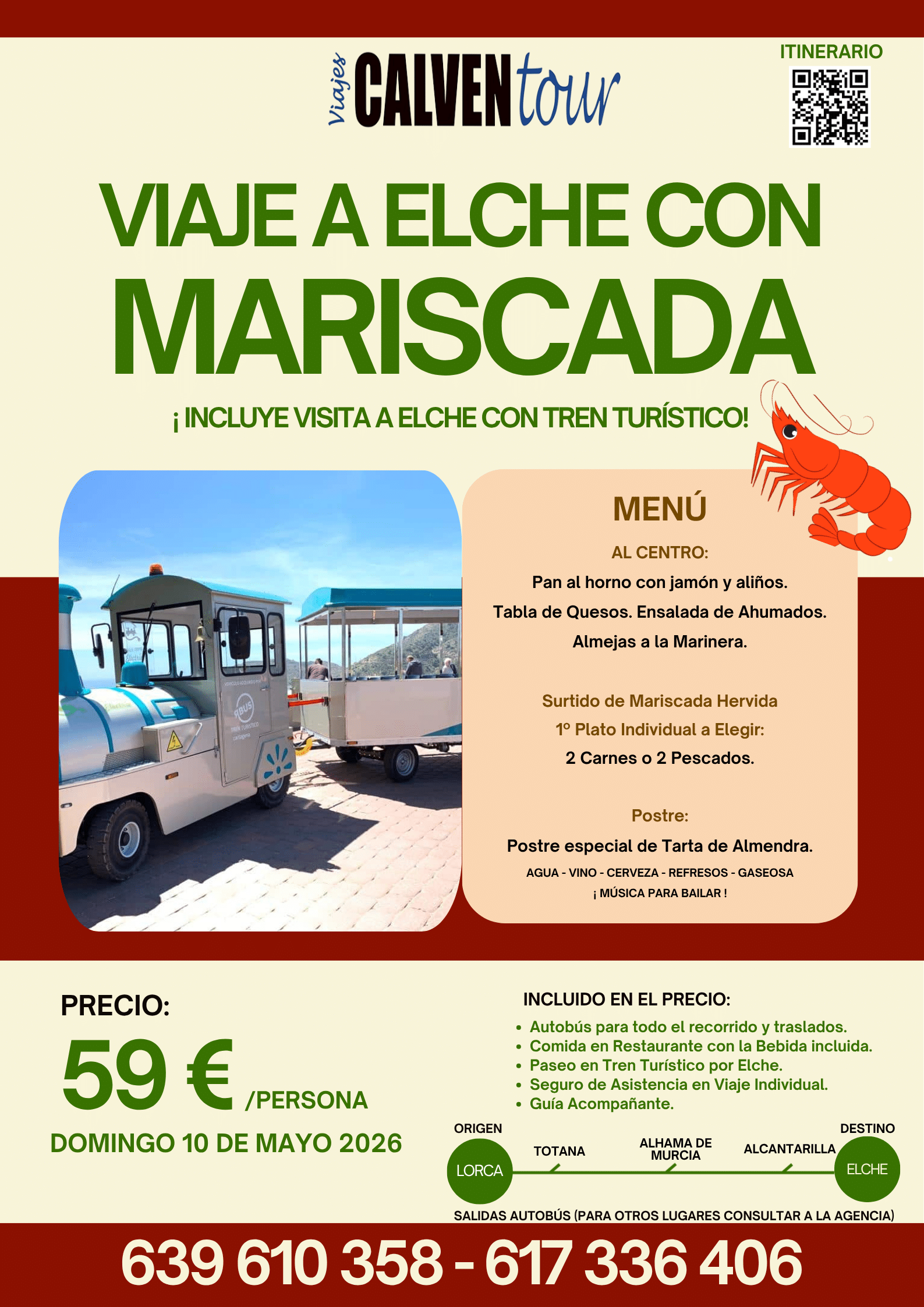 MARISCADA CON BAILE. DOMINGO 10 DE MAYO 2026.