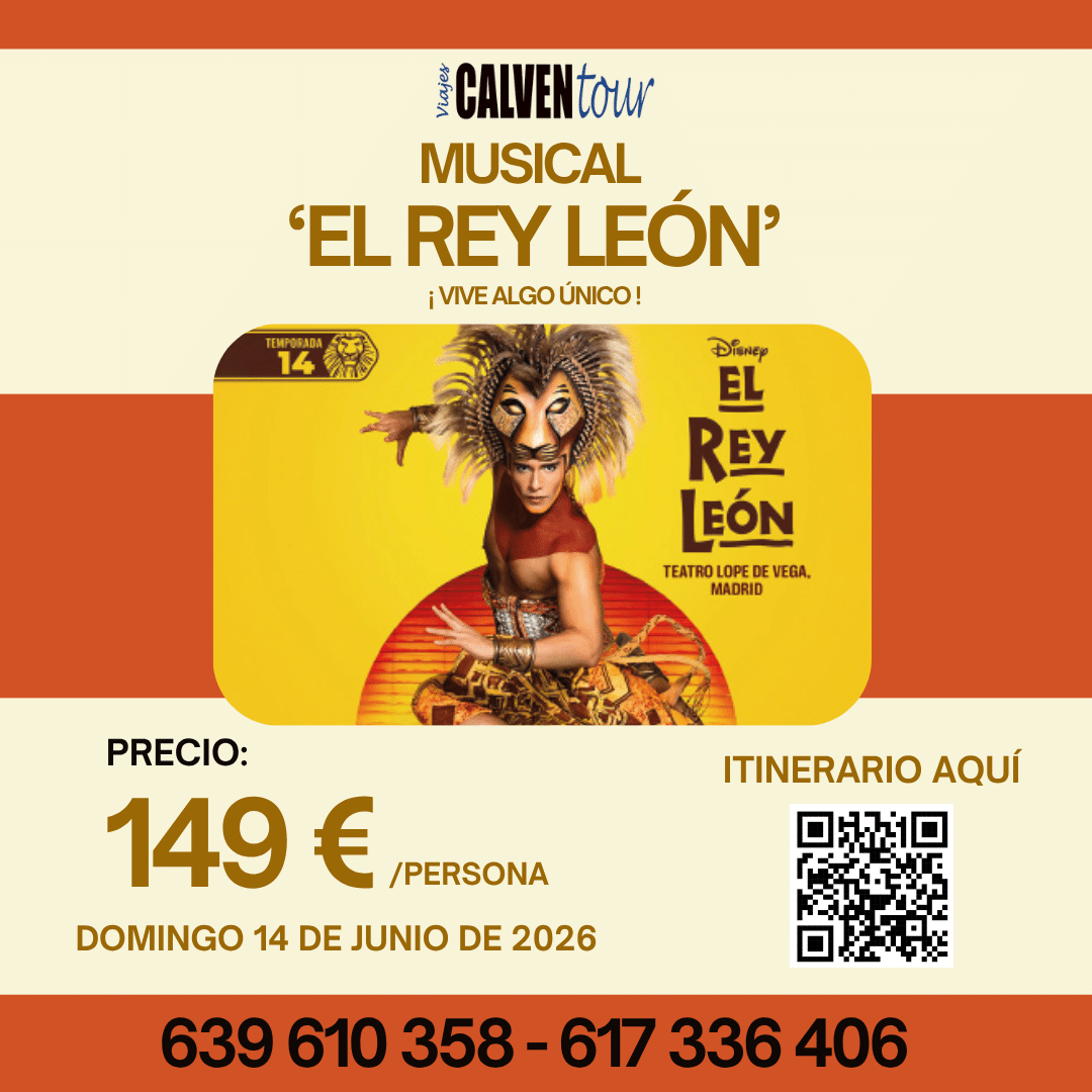 EXCURSIÓN A EL REY LEÓN. DOMINGO 14 DE JUNIO DE 2026. - Imagen 3