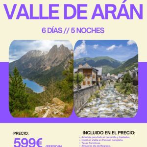 CIRCUITO POR EL VALLE DE ARÁN. DEL 25 AL 30 DE SEPTIEMBRE DE 2026.
