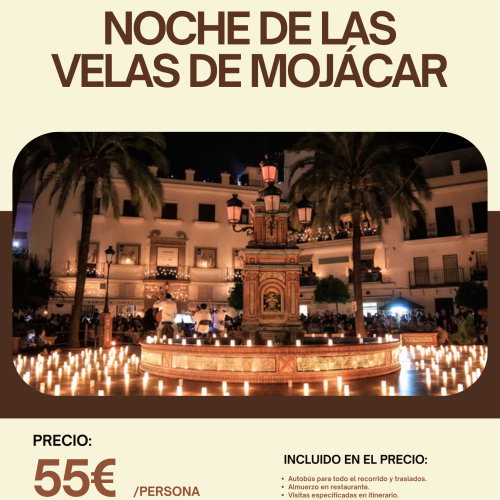 NOCHE DE LAS VELAS DE MOJÁCAR. SÁBADO 19 DE SEPTIEMBRE 2026.